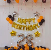 birthday Essential Black and Gold Birthday Decor